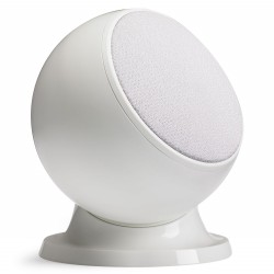 PAIRE D'ENCEINTES SATELLITE SPHÉRIQUE 50W RMS BLANC