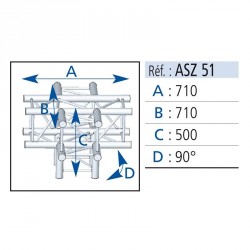 LOCATION ANGLE 5D CARRE 290 ALU